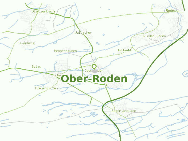 Karte von Ober-Roden
