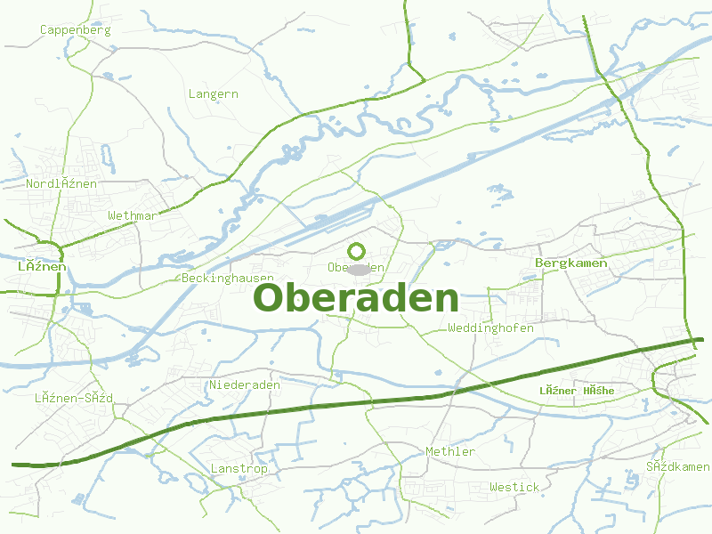 Karte von Oberaden