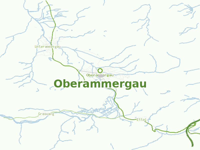 Karte von Oberammergau