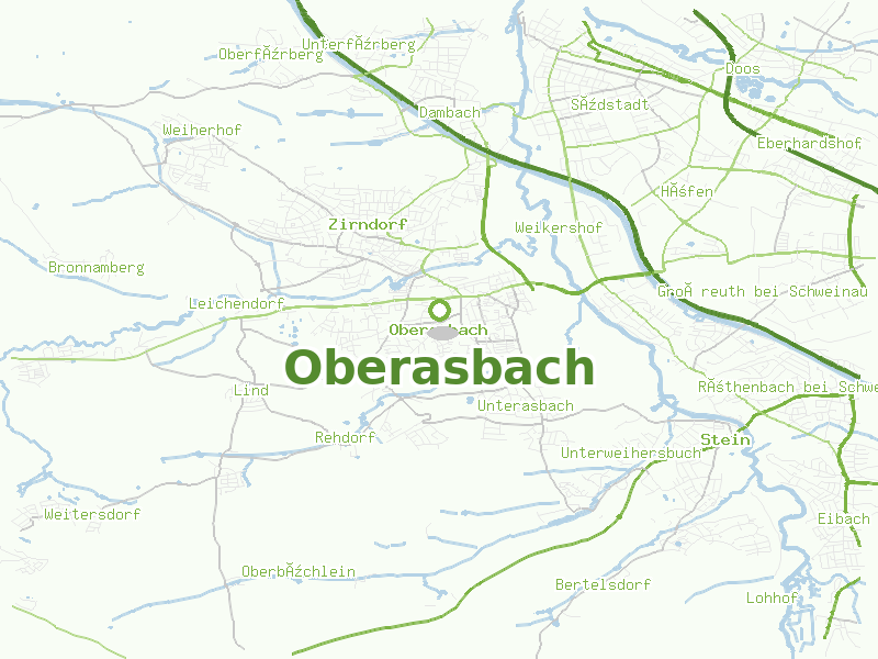 Karte von Oberasbach