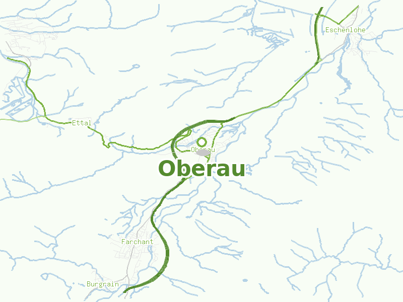Karte von Oberau