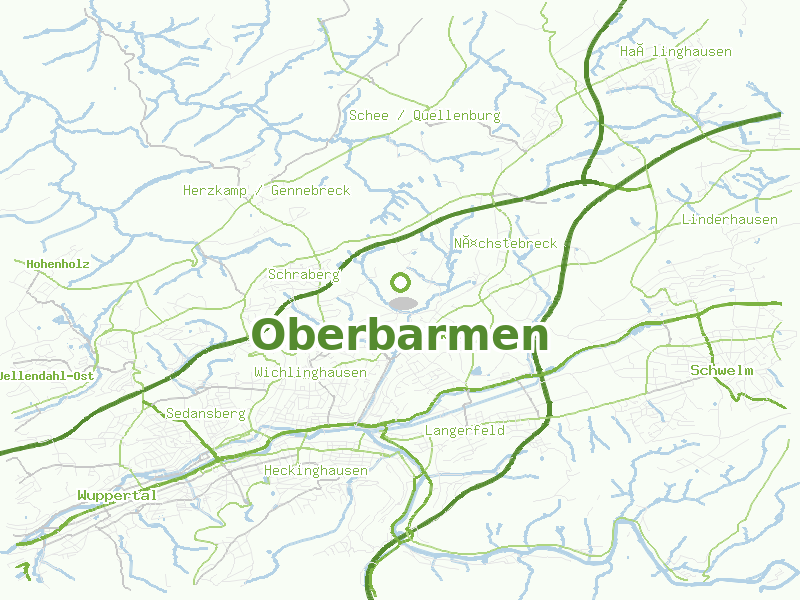 Karte von Oberbarmen
