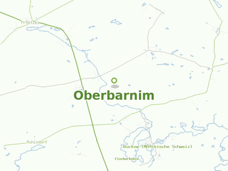 Karte von Oberbarnim