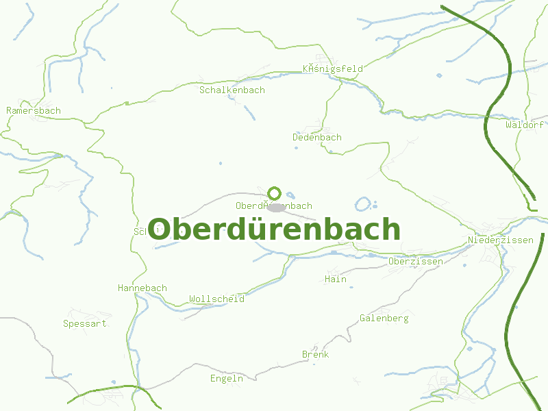 Karte von Oberdürenbach