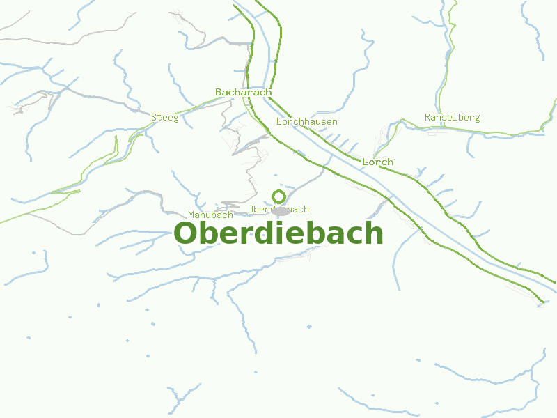 Karte von Oberdiebach