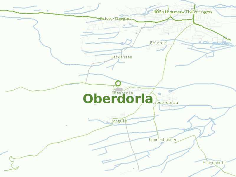 Karte von Oberdorla