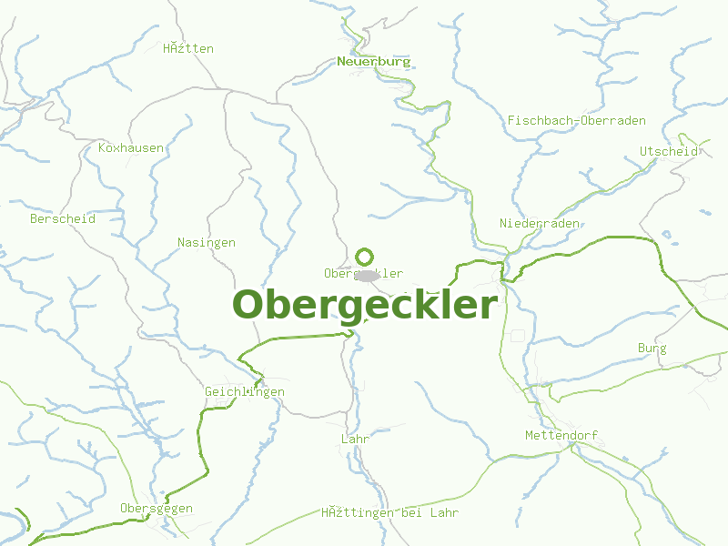 Karte von Obergeckler