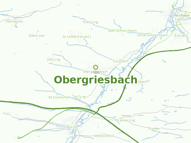 Karte von Obergriesbach