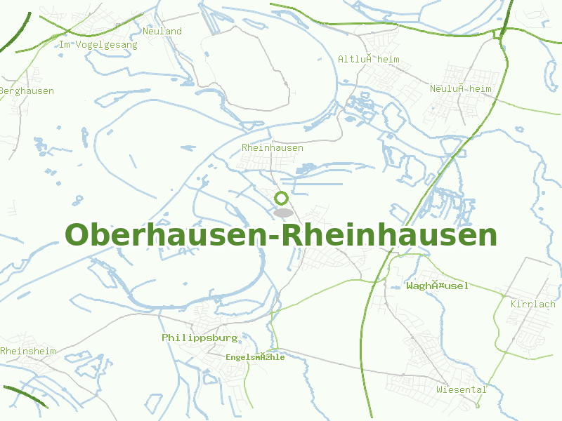 Karte von Oberhausen-Rheinhausen