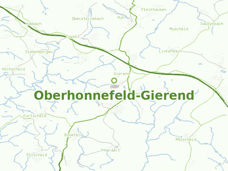 Karte von Oberhonnefeld-Gierend