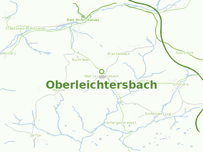 Karte von Oberleichtersbach