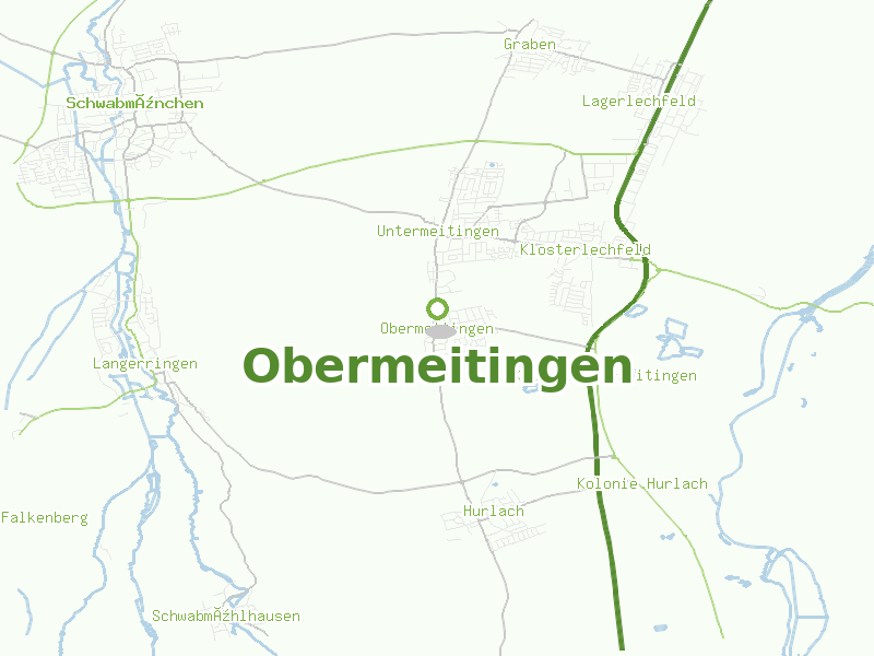 Karte von Obermeitingen