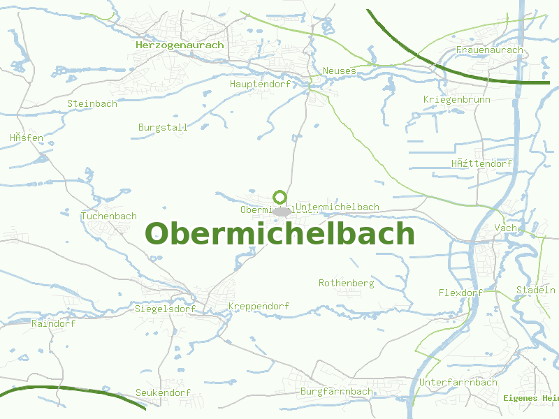 Karte von Obermichelbach