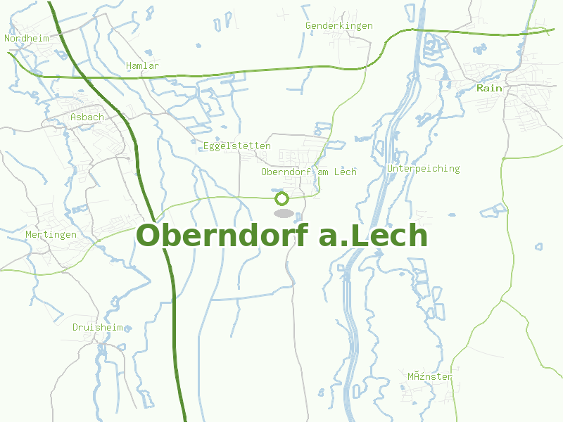 Karte von Oberndorf a.Lech
