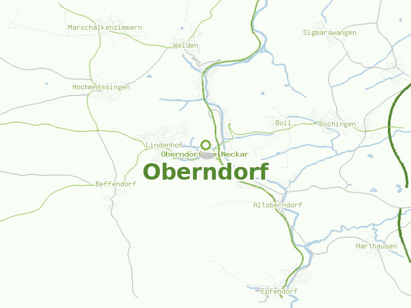 Karte von Oberndorf