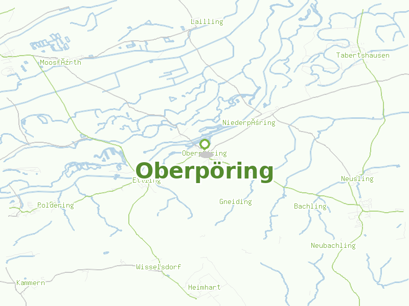 Karte von Oberpöring