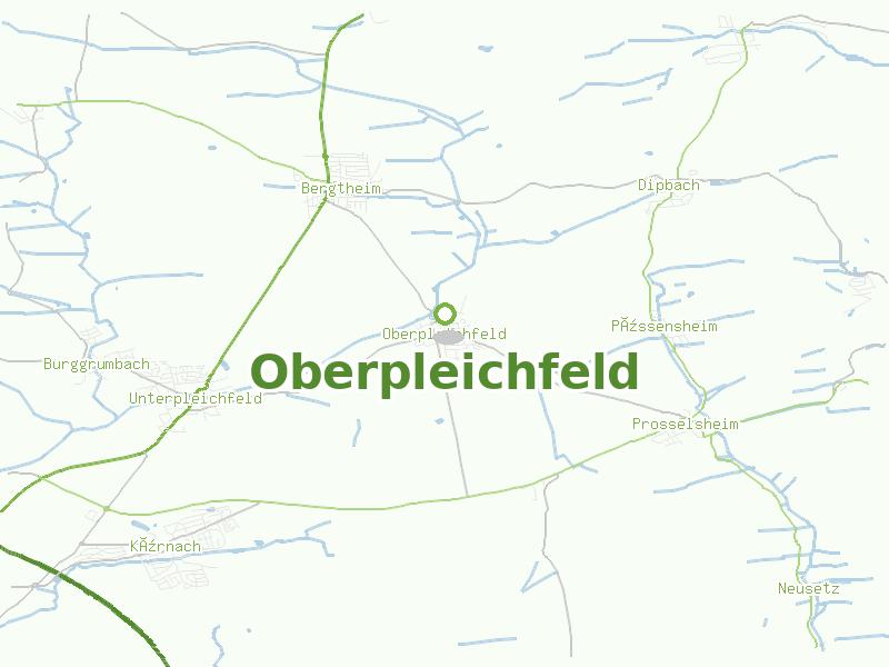 Karte von Oberpleichfeld