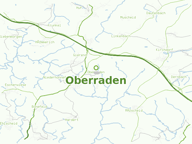 Karte von Oberraden