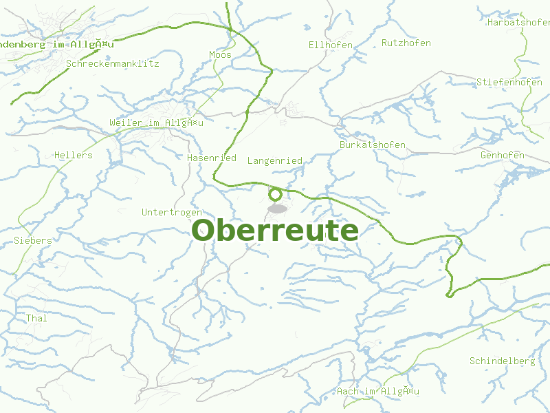 Karte von Oberreute