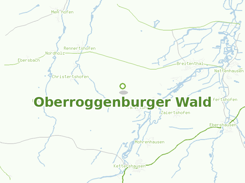 Karte von Oberroggenburger Wald