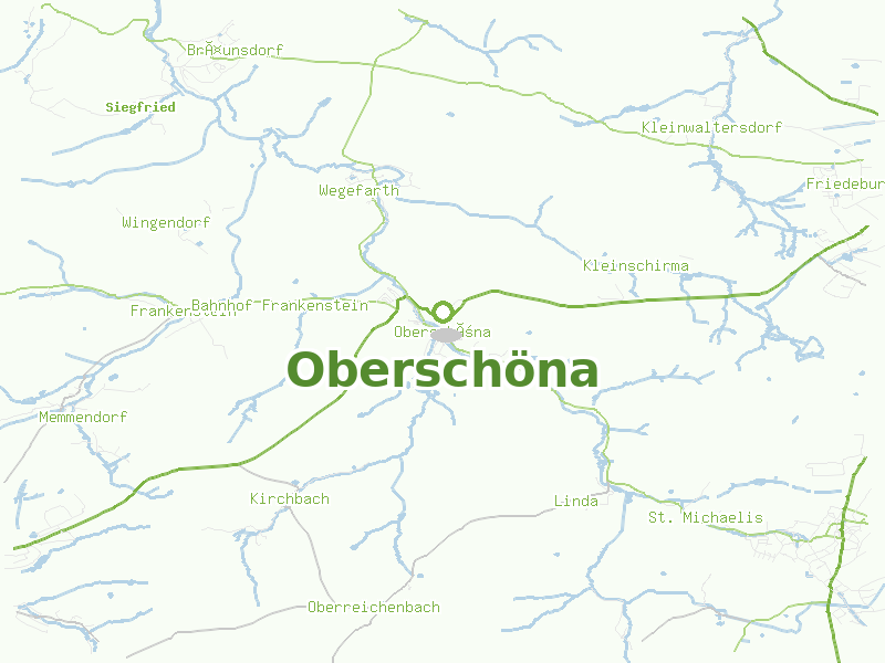 Karte von Oberschöna
