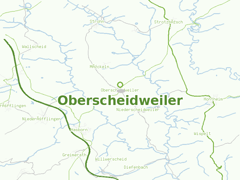 Karte von Oberscheidweiler