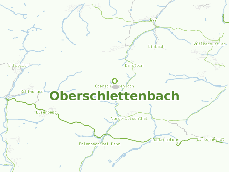 Karte von Oberschlettenbach