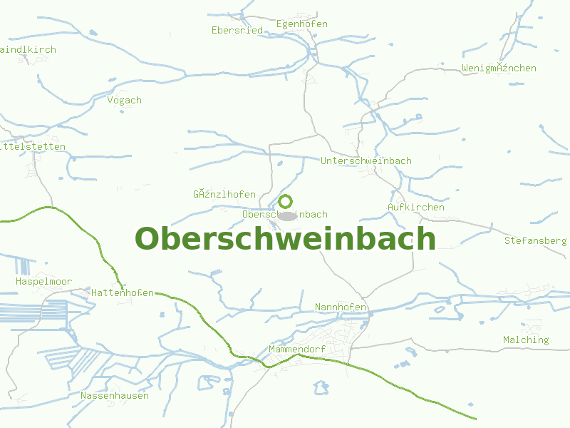 Karte von Oberschweinbach