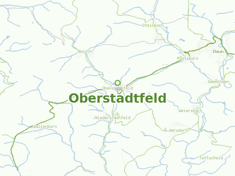 Karte von Oberstadtfeld
