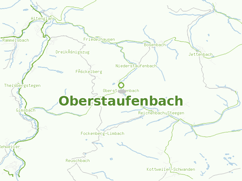 Karte von Oberstaufenbach