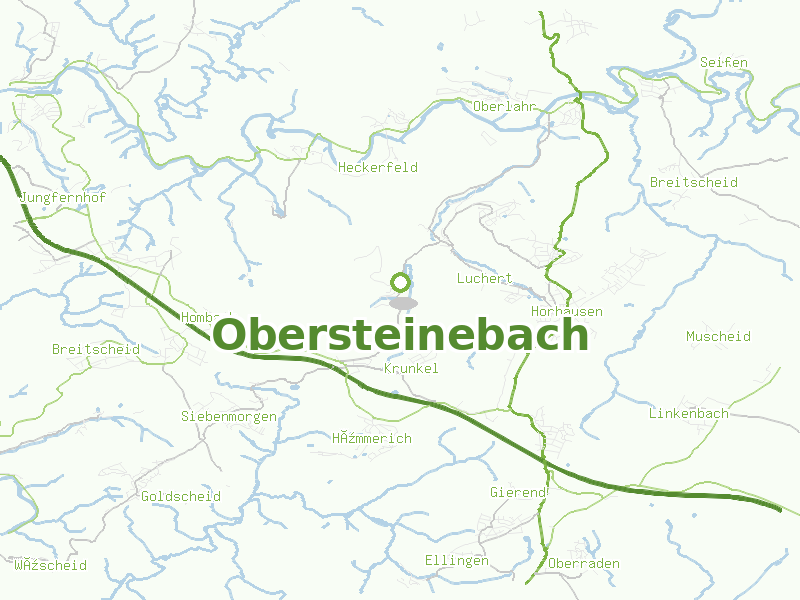 Karte von Obersteinebach