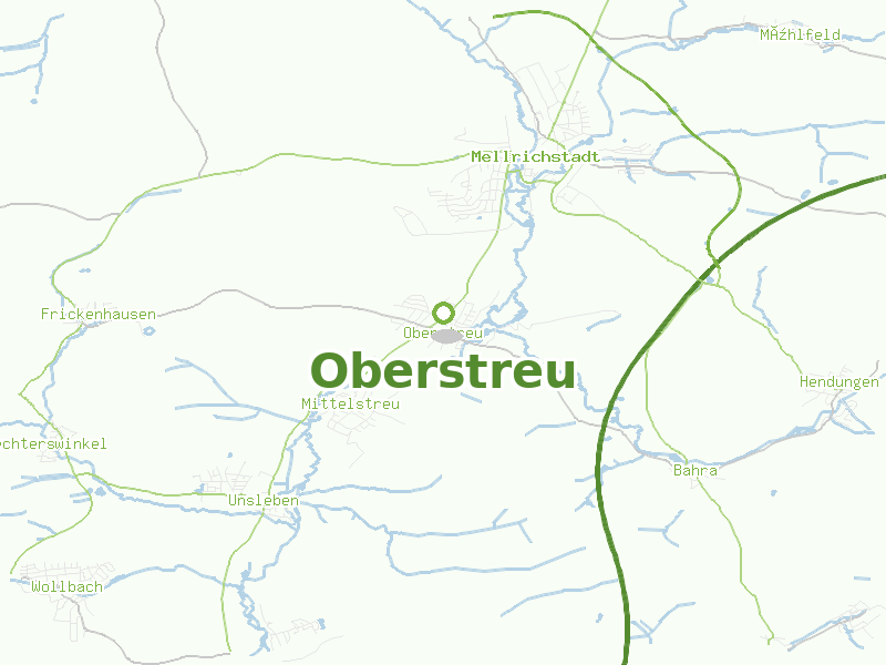 Karte von Oberstreu