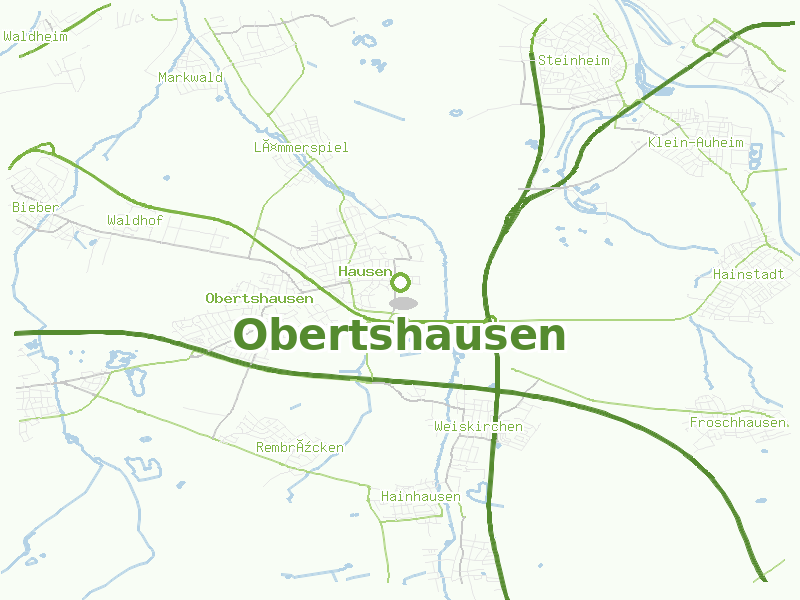 Karte von Obertshausen