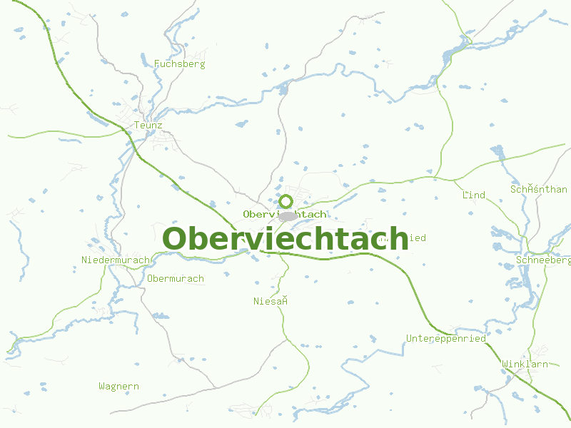 Karte von Oberviechtach