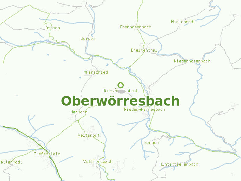 Karte von Oberwörresbach