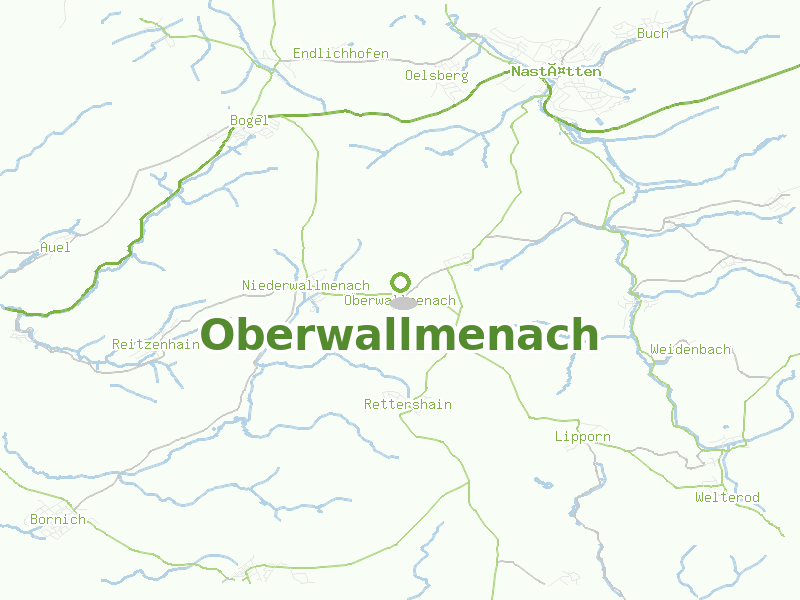 Karte von Oberwallmenach