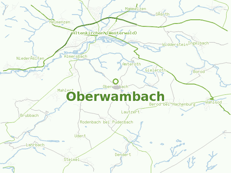 Karte von Oberwambach