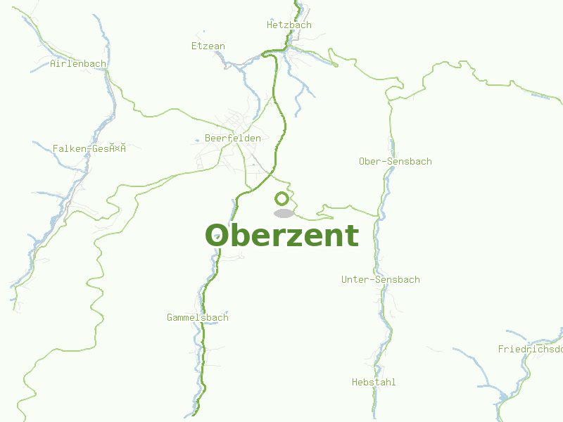 Karte von Oberzent