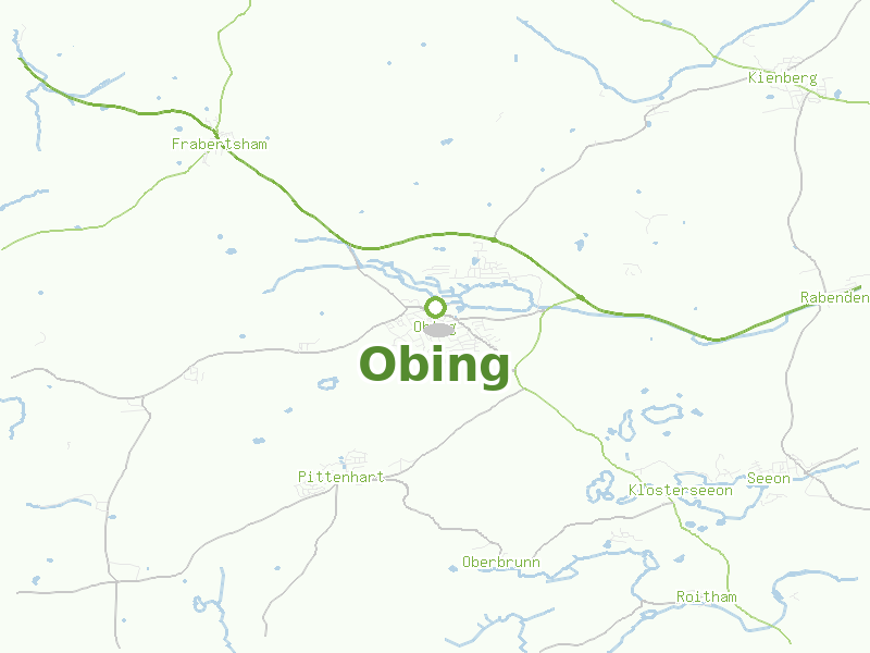 Karte von Obing