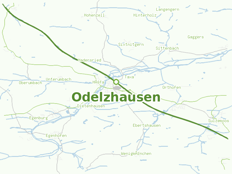 Karte von Odelzhausen