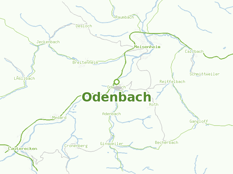 Karte von Odenbach