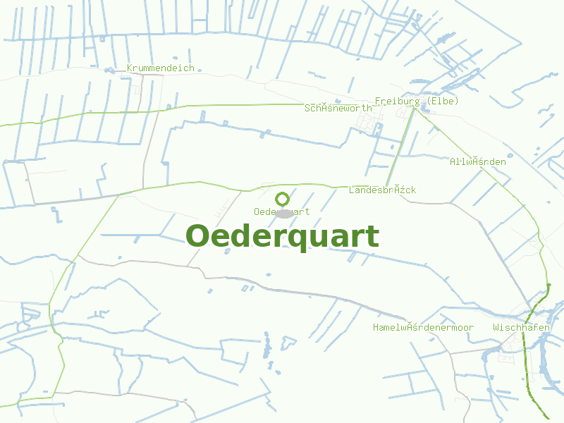 Karte von Oederquart