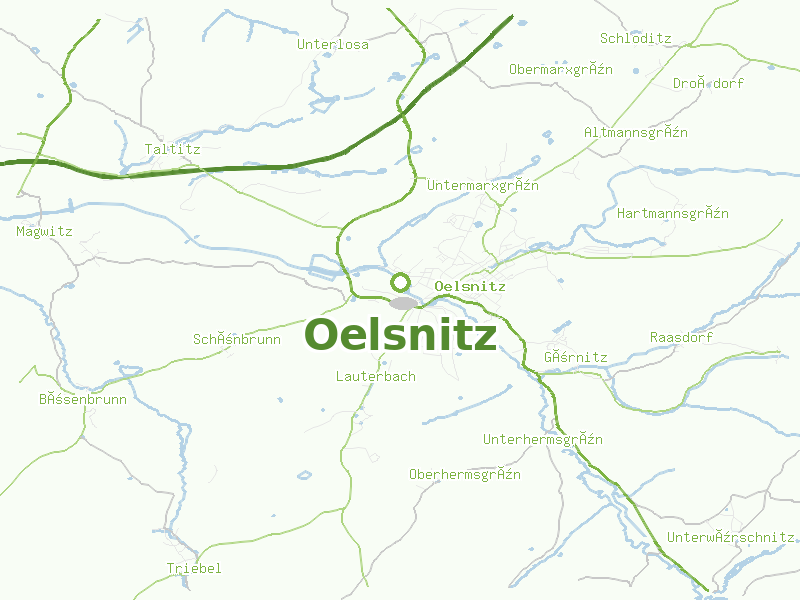 Karte von Oelsnitz