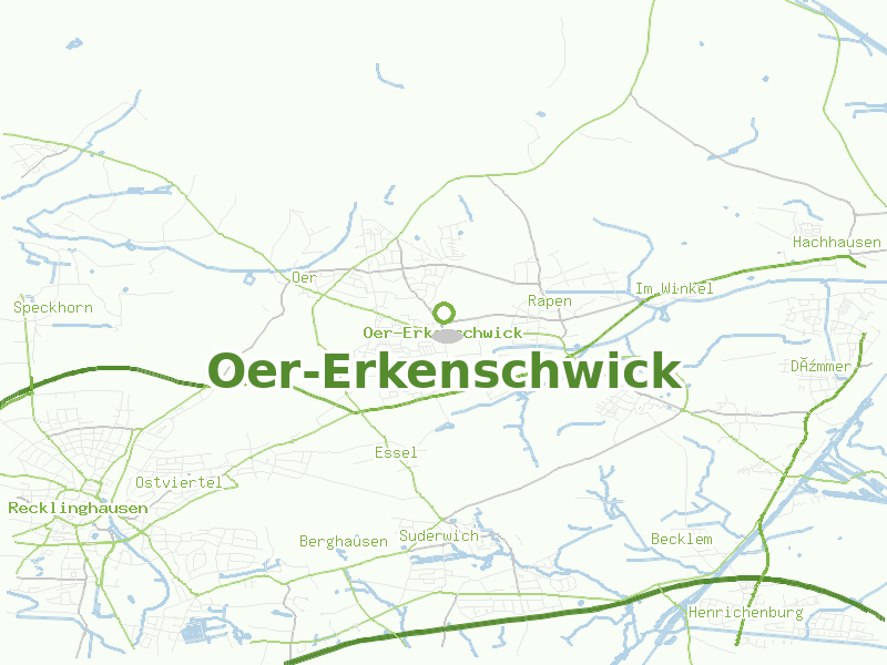 Karte von Oer-Erkenschwick