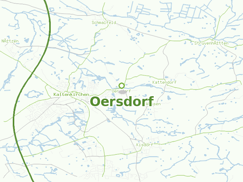 Karte von Oersdorf