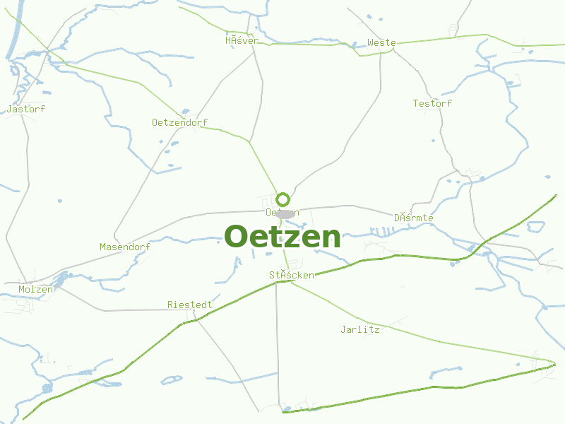 Karte von Oetzen