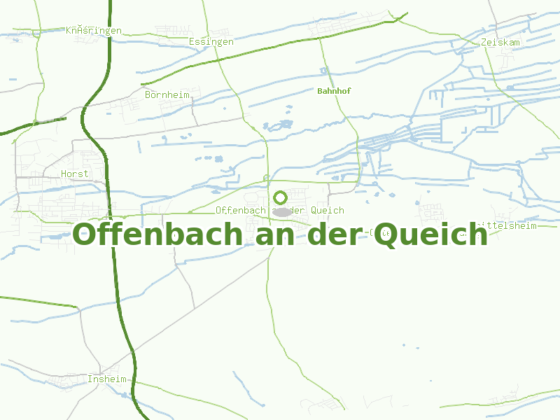 Karte von Offenbach an der Queich