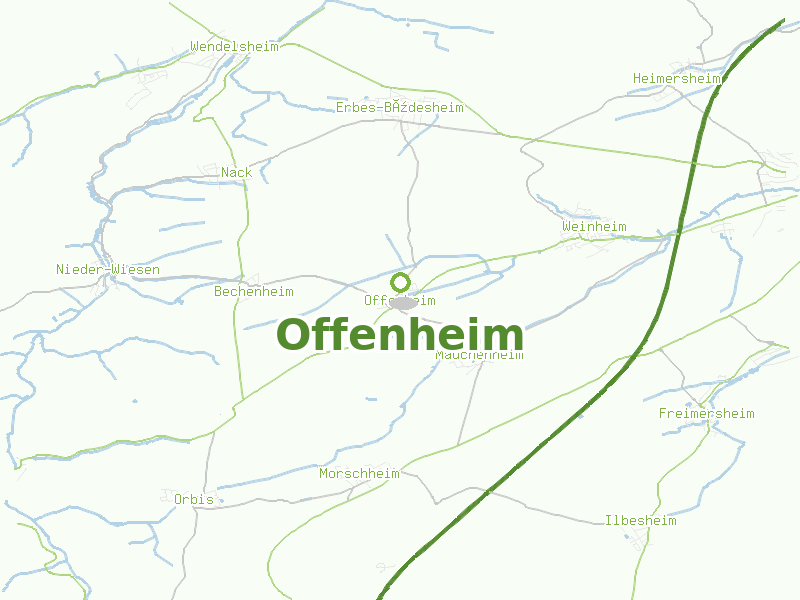Karte von Offenheim
