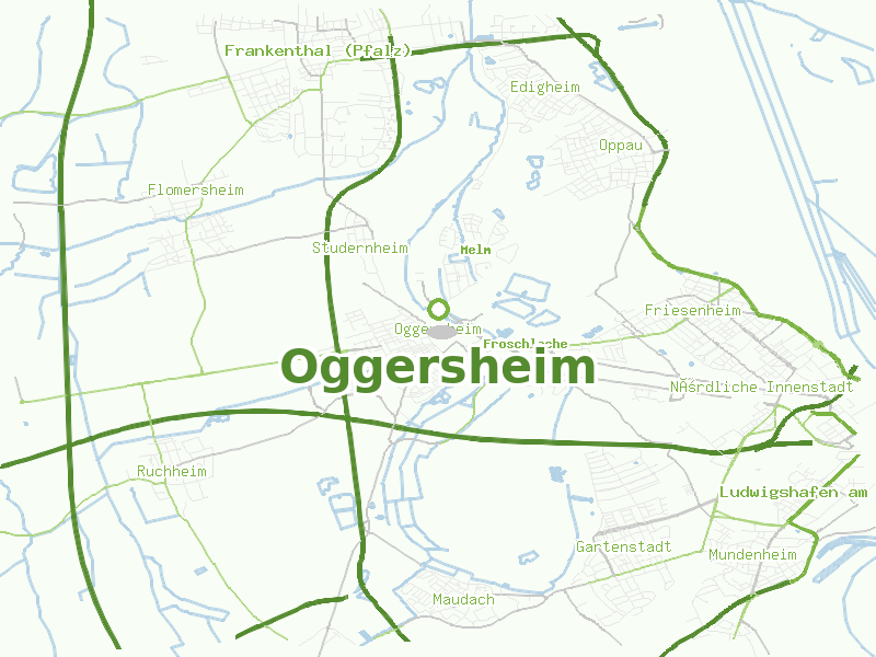 Karte von Oggersheim