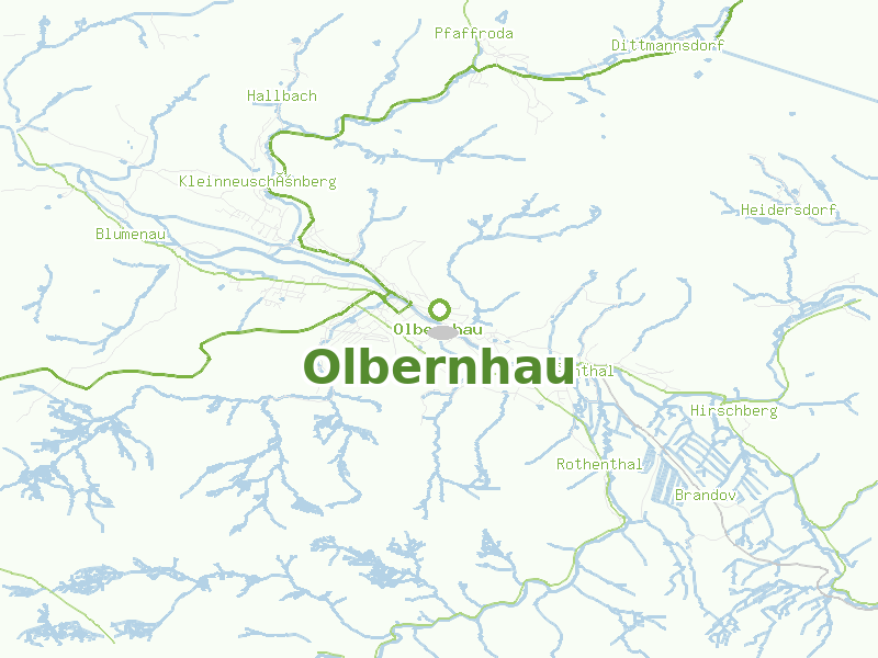 Karte von Olbernhau